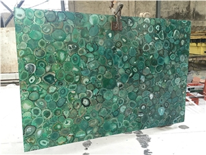 Green Gemstone Semiprecious for Bathroom Wall Tile