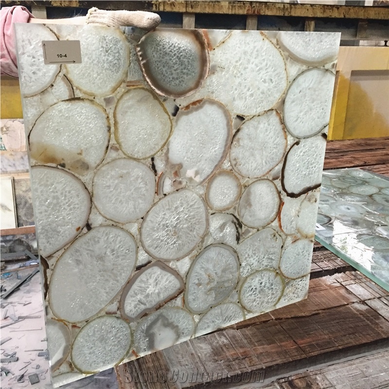 Luxurious Natural Stone White Semiprecious Stone