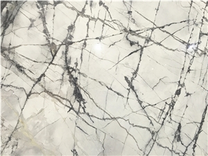 Winter River Snow Marble,China White Grey Marble