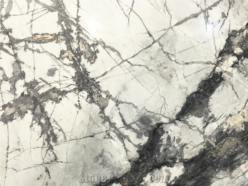 Winter River Snow Marble,China White Grey Marble