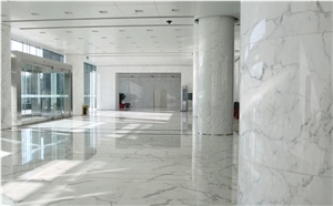 Italy Statuario Venato White Marble Slabs & Tiles