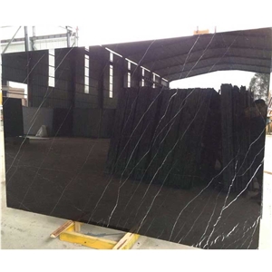 Nero Marquina Black Marble with White Veins