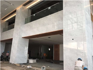 YUANDA Italian Statuario Snow White Marble Slabs Premium