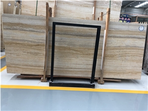 Chinese Polished Wood Grain Marble Wall Cladding