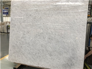 Crystal White Jade Slabs with Grey Spot