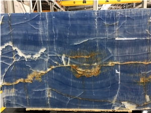 Finely Blue Onyx Wall Cladding Natural Stone