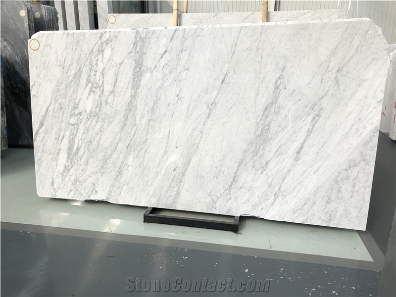 Polished Carrara White Marble Bookmatch Wall Slabs from China ...