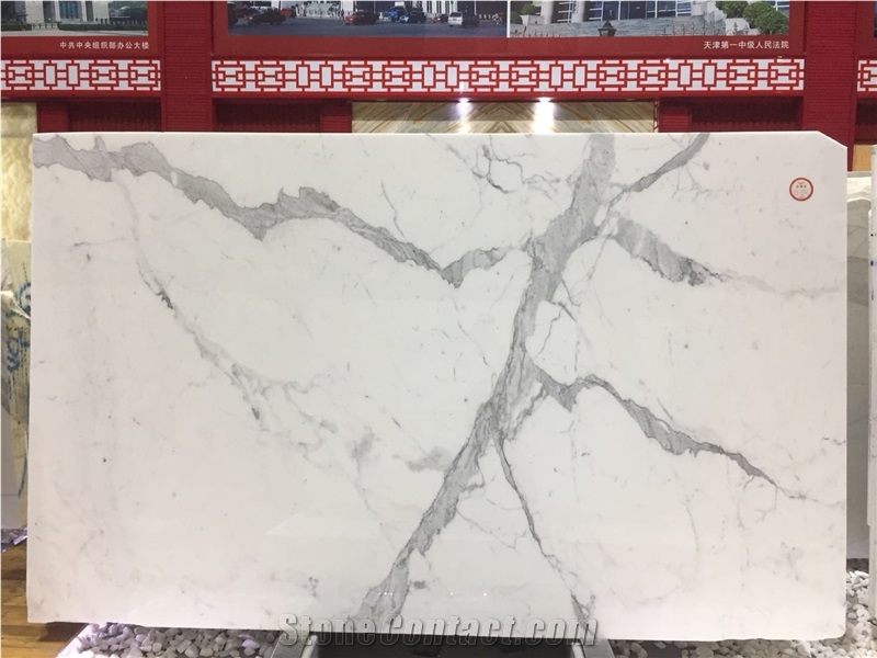 Statuary White Marble Slab Tiles For Walling