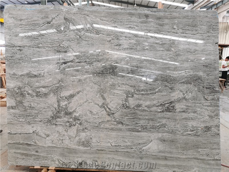 Silver Sea Wave Grey Marble Slabs&Tiles