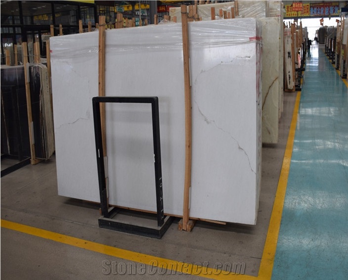 Vietnam Crystal White Marble Wall Cladding Slabs
