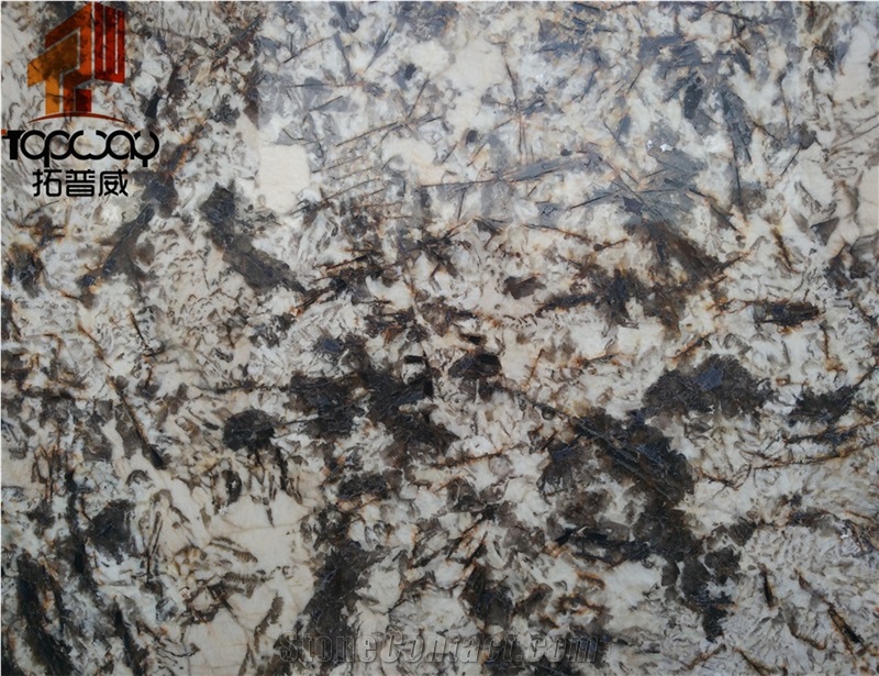 Petrous Cream Stone Alaska Gold Granite Slab Tile