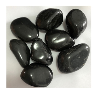 A Grade High Polished Black Garden Pebbles