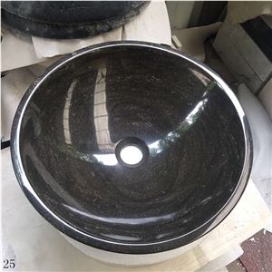 Abalone Ash Marble Basin Natural Stone Round Sink