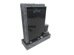 American Style Black Granite Headstone