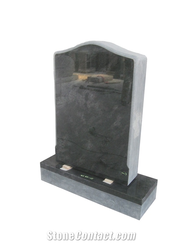 American Style Regal Black Granite Headstone