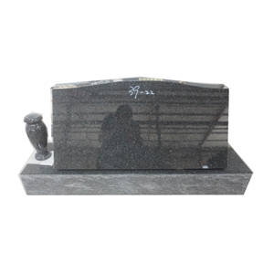 American Style Slants Black Granite Headstones