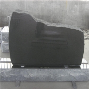 American Type Black Granite Gravestone