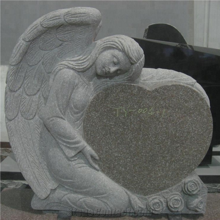 Angel Heart Statues Granite Monument Tombstone