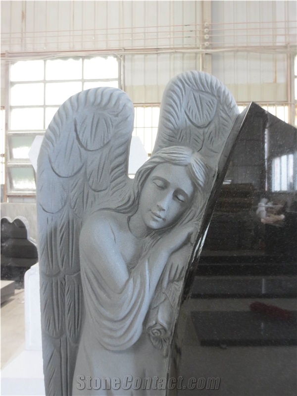 Angel Statue Tombstone Gravestone for Cemetery