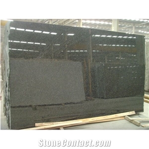 Angola Black Granite Slabs Tiles Cut to Size