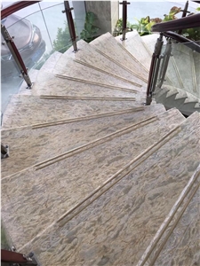 Apollo Gold Grey Marble Slabs Floor Tiles
