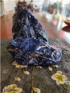 Azul Bahia Marble Blue Natural Stone Table Vase
