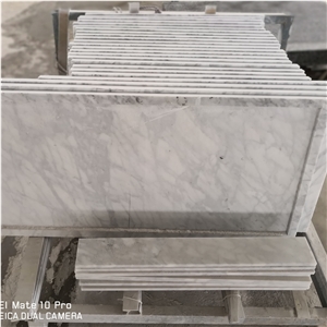 Bianco Carrara White Marble Stone Vanity Tops
