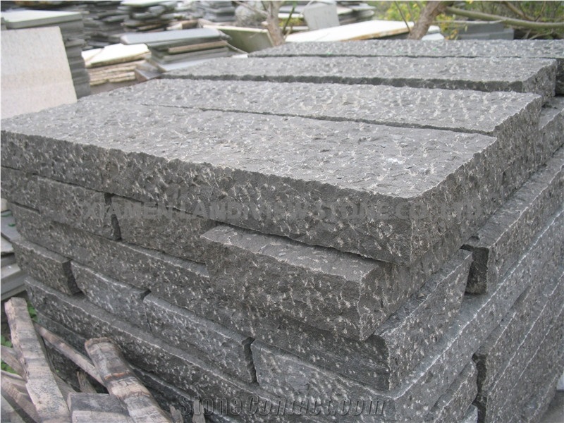 Black Basalt Stone Gargen Floor Radom Sets