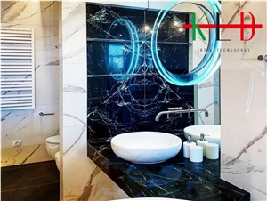 Black Bathroom Countertop,Bath Tops,Nero Marquina
