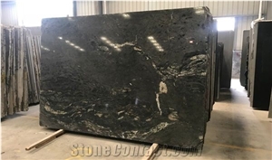 Black Gold Cloud Granite Slabs