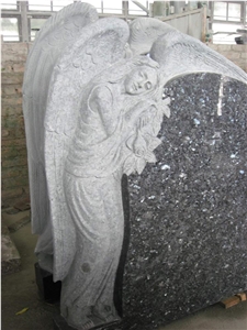 Blue Pearl Granite Stand Angel Monuments