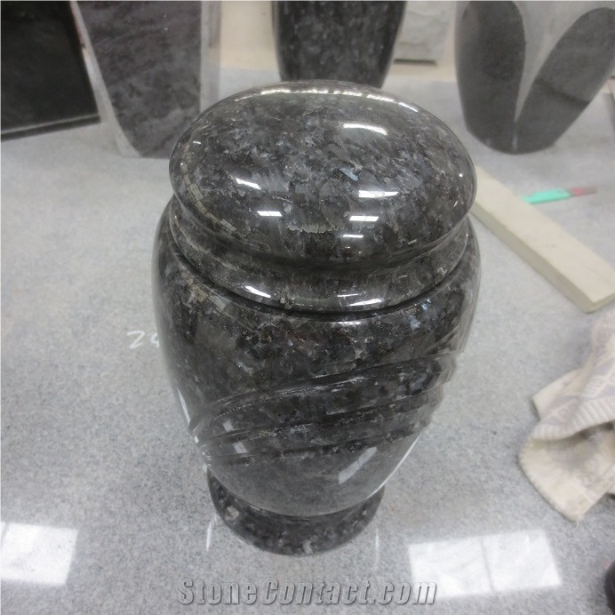 Blue Pearl Granite Urns for Ashes