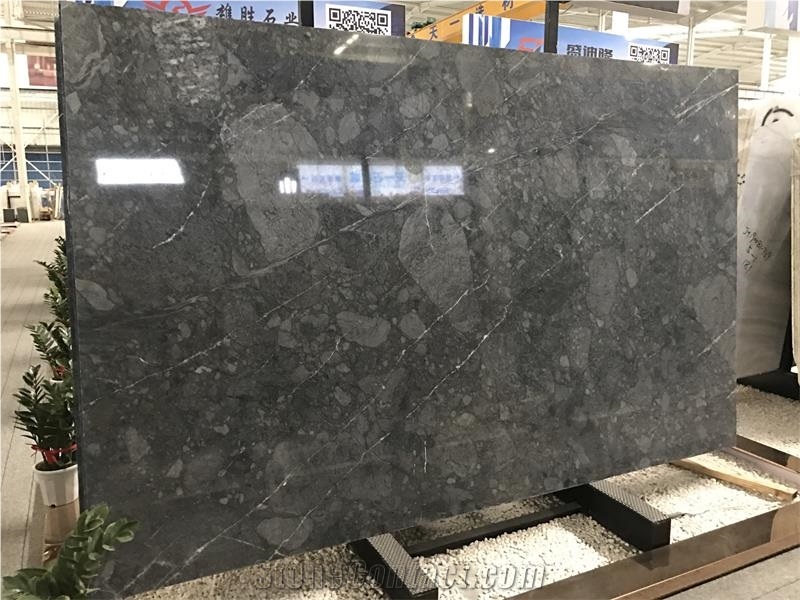 Blue Sky Grey Marble Slabs Polished for Project