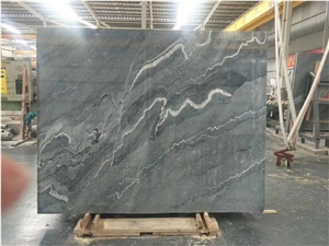 Bruce Silver Grey Marble for Wall Covering