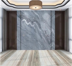 Bruce Silver Grey Marble for Wall Covering