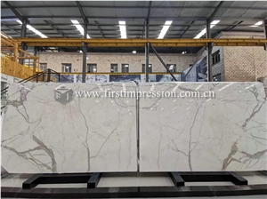 Calacatta Gold White Marble Slabs,Tile for Walling