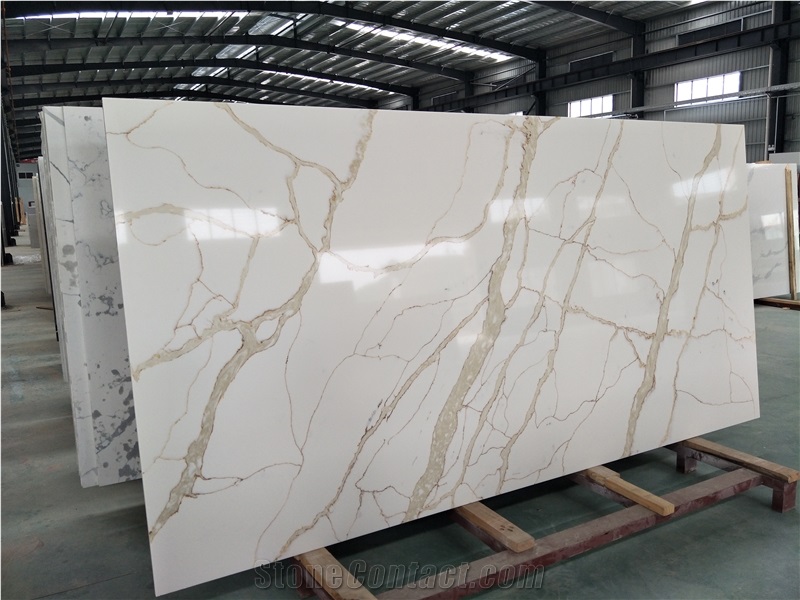 Calacatte Gold Quartz for Background Wall