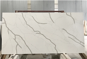 Calacatte White Quartz Stone Tiles and Slab