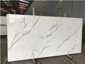 Calacatte White Quartz Wall Covering Tile