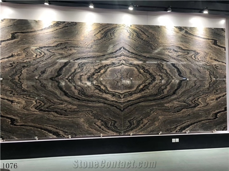 Capuccino Brown Granite Slabs Wall Covering Tile
