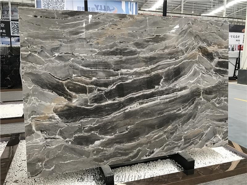 Castro Grey Marble Slabs for Hotel Project