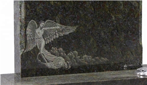 Cemetery Angel Shadow Carving Granite Gravestones