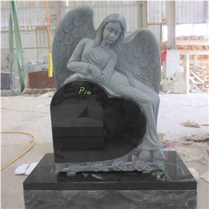 Cemetery Mausoleum Granite Angle Headstone