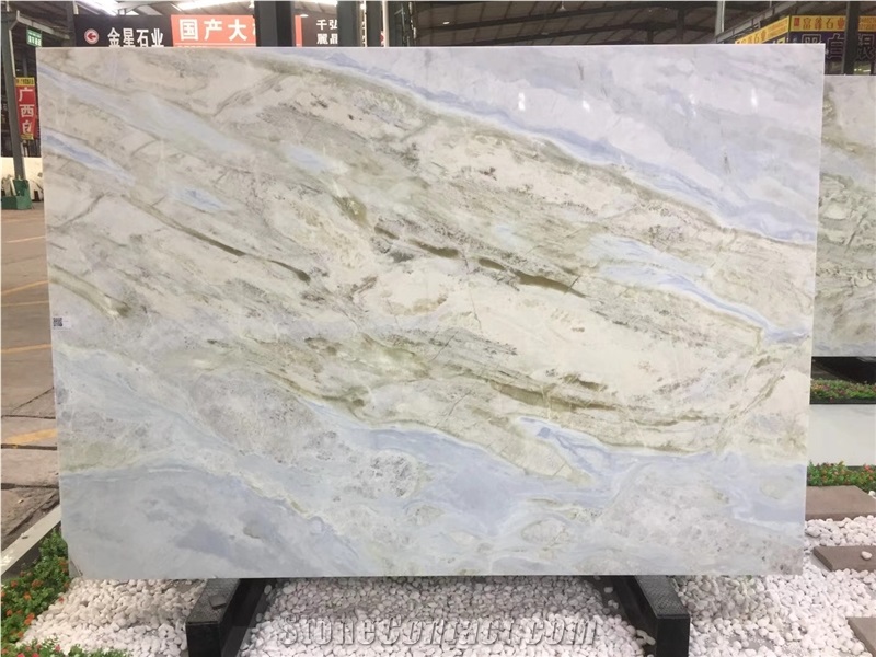 Changbai Blue Danube/White Jade Marble Slab