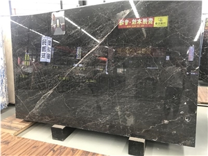 Cheap China Grigio Carnico Black Marble Slabs