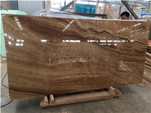 Cheap Price Polished Brown Wood Grain Onyx Slabs