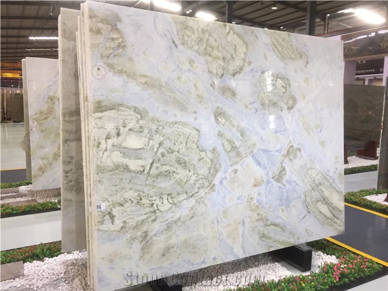 China Blue River Marble/Changbai White Jade Marble