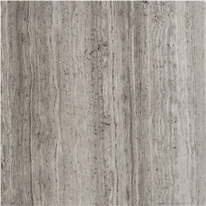 China Grey Wood Grain Marble Slab