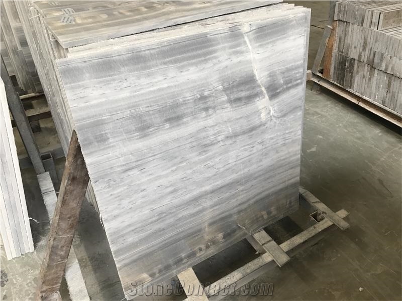 China Icelandic Wood Grey Marble Floor Tiles