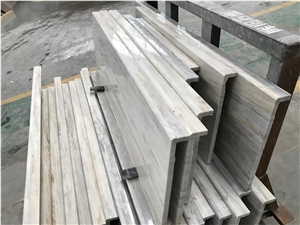 China Icelandic Wood Grey Marble Floor Tiles